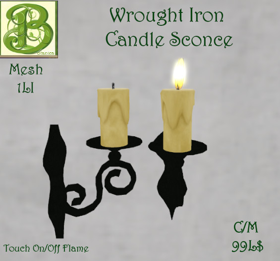 Wrought Iron Candle Sconce