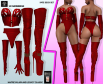 **KATE BECK RED RISQUE STYLE COMPLET OUTFIT** (WEAR)