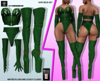 **KATE BECK GREEN RISQUE STYLE COMPLET OUTFIT** (WEAR)