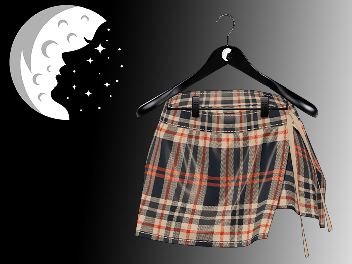 Moonie - Emily Skirt - Plaid White