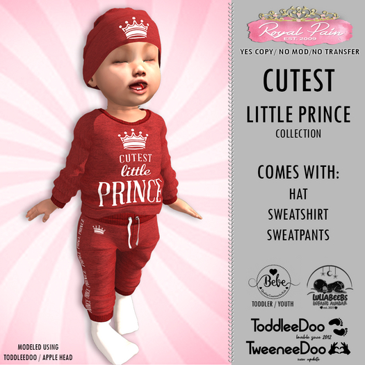 *-* Royal Pain *-* Royal Cutest Little Prince 2022 red