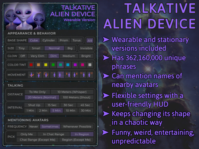 Talkative Alien Device
