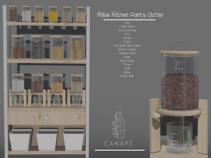 [Canape] Khloe Kitchen Pantry Clutter