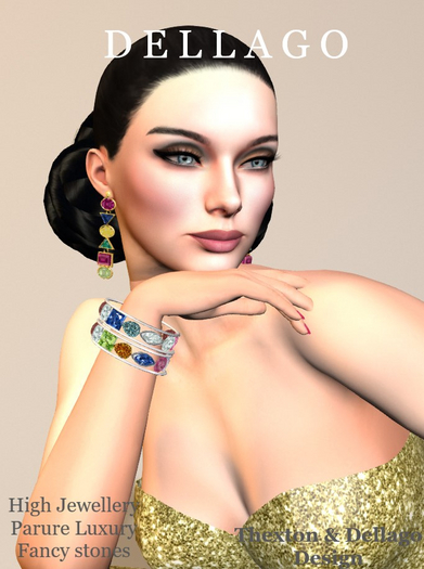 Adl High Jewelry Fancy Stones set