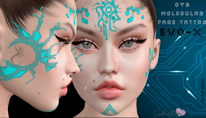 ::.Seduction.:: Cyb Molecular Face Tattoo For Evo-x (ADD)