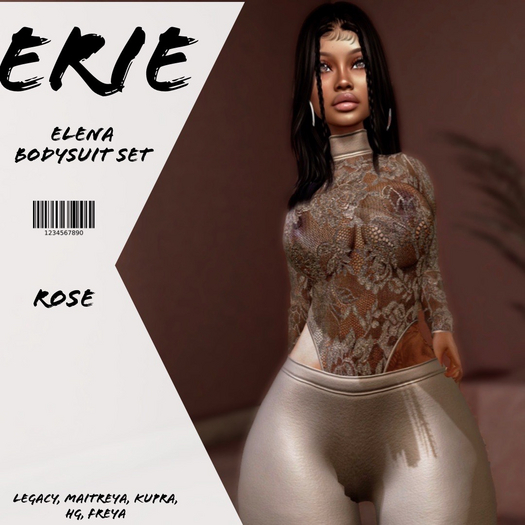 Erie[Elena Bodysuit Set][Rose]
