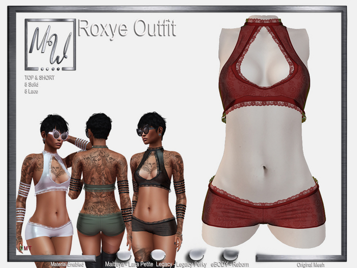 MW - Roxye Outfit - Lace Red (Add me)