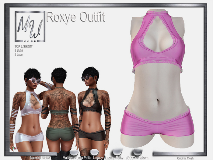 MW - Roxye Outfit - Lace Pink (Add me)