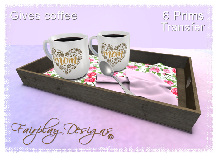 ~Mom's Morning Coffee Tray~