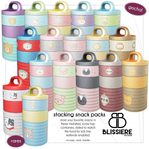 [blissiere] stacking snack packs