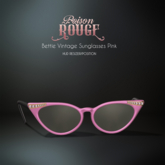 POISON ROUGE Bettie Vintage Sunglasses - Pink