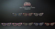 POISON ROUGE Bettie Vintage Sunglasses - FATPACK