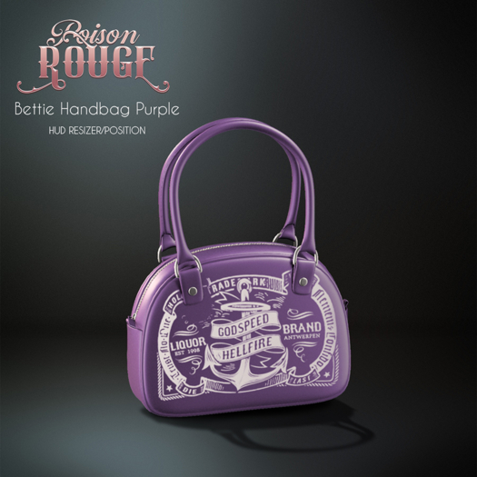 POISON ROUGE Bettie Handbag - Purple