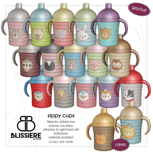[blissiere] sippy cups