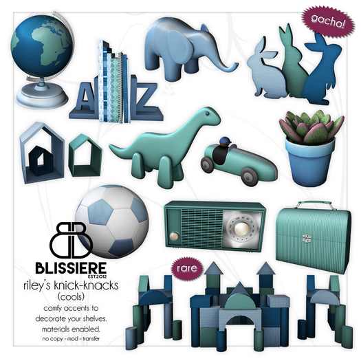 [blissiere] riley's knick knacks (cools)