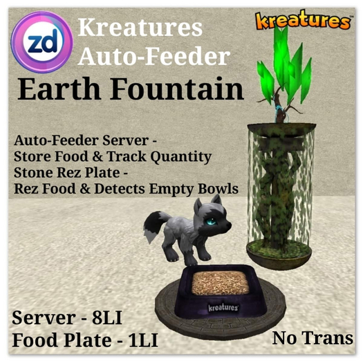 *ZD* Kreatures Auto-Feeder - Earth Fountain