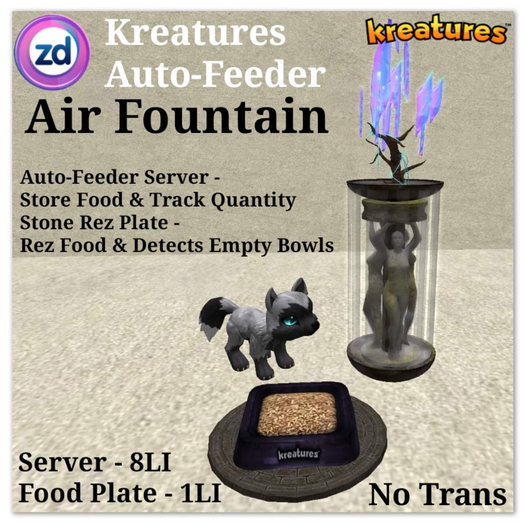 *ZD* Kreatures Auto-Feeder - Air Fountain