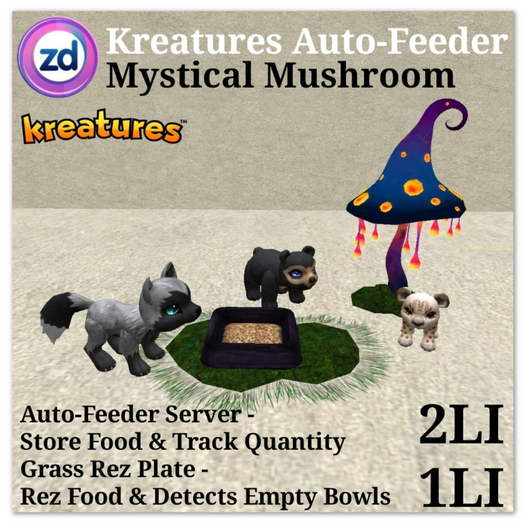 *ZD* Kreatures Auto-Feeder - Mystical Mushroom