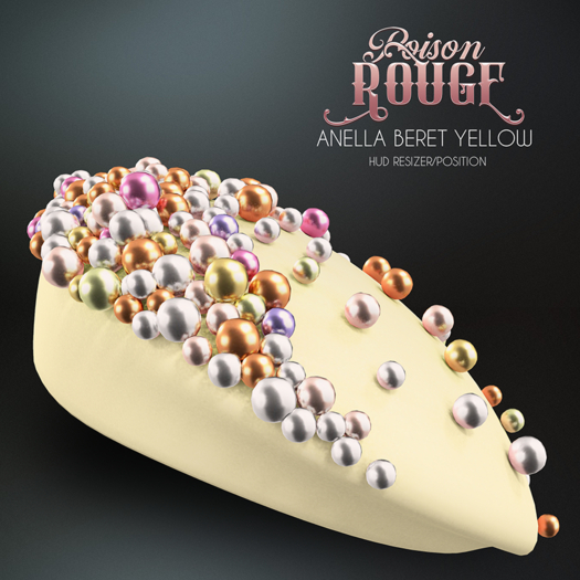 POISON ROUGE Anella Beret - Yellow