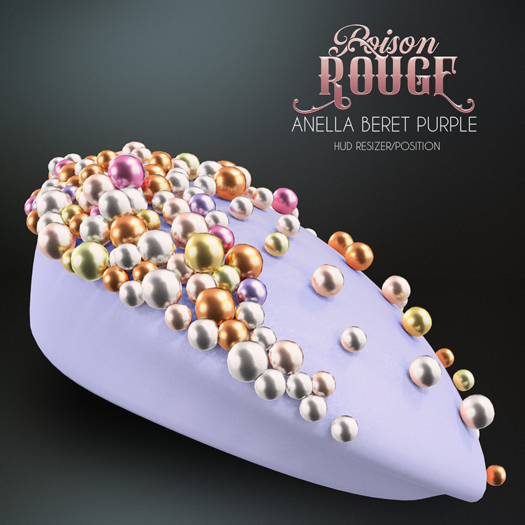 POISON ROUGE Anella Beret - Purple