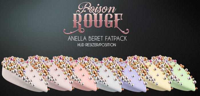 POISON ROUGE Anella Beret - FATPACK