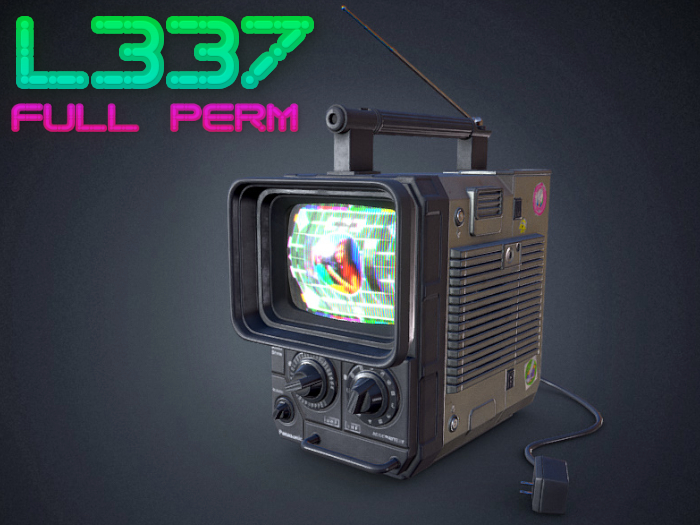 [L337] Retro Portable TV 1 [FULL PERM]