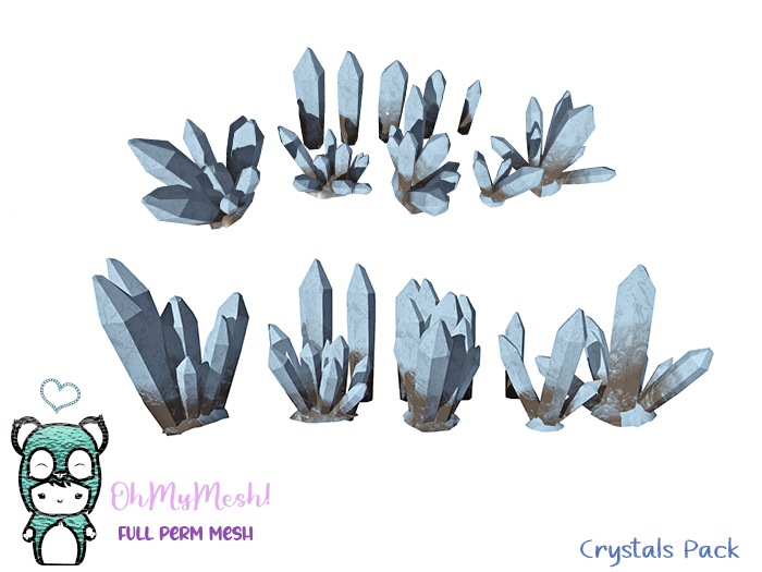 OhMyMesh! Crystals Pack - Full Perm Mesh