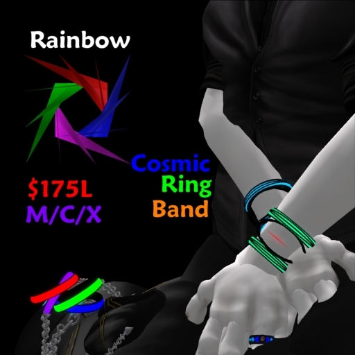~Unplugged~ Cosmic Ring Bands(rainbow)