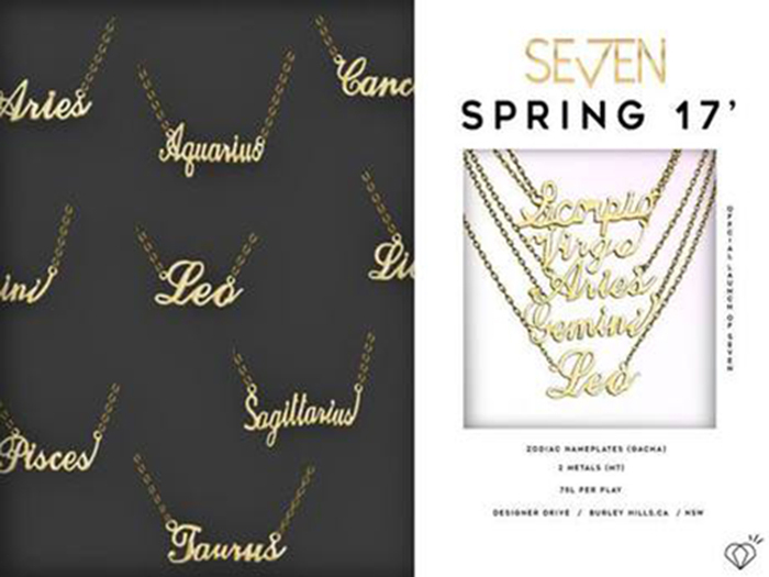 Zodiac NamePlate - Libra - Wear Me !