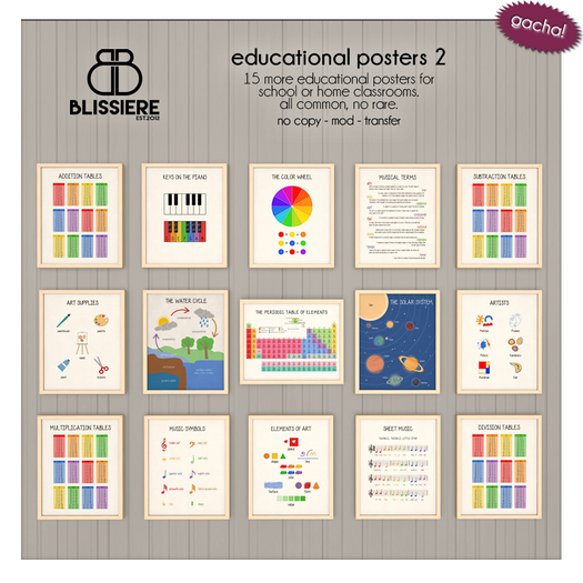 [blissiere] educational posters 2