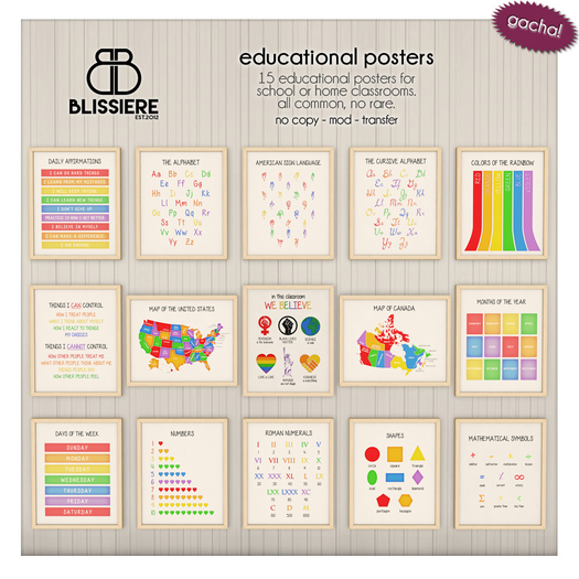 [blissiere] educational posters
