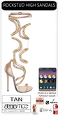 Baiastice_RockStud High Sandals-Tan