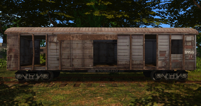 Rail wagon v3 Mesh
