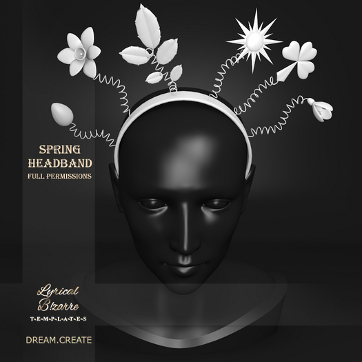 !Lyrical B!zarre Templates! - Spring Headband MESH DAE Version