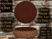 *Ottoman Empire* Brown Navajo Ottoman