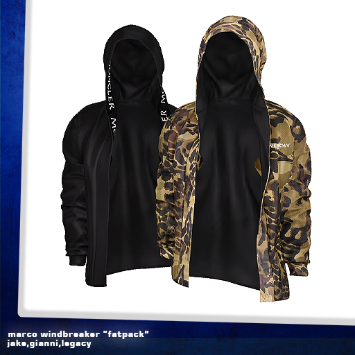 VICE. marco windbreaker "fatpack"