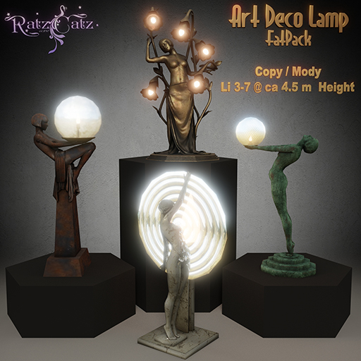 .: RatzCatz :. Art Deco Lamps FatPack