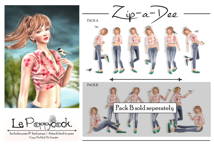 Le Poppycock *Zip-a-Dee* Pack A