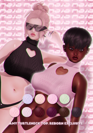 naja // amy turtleneck top influencer pack