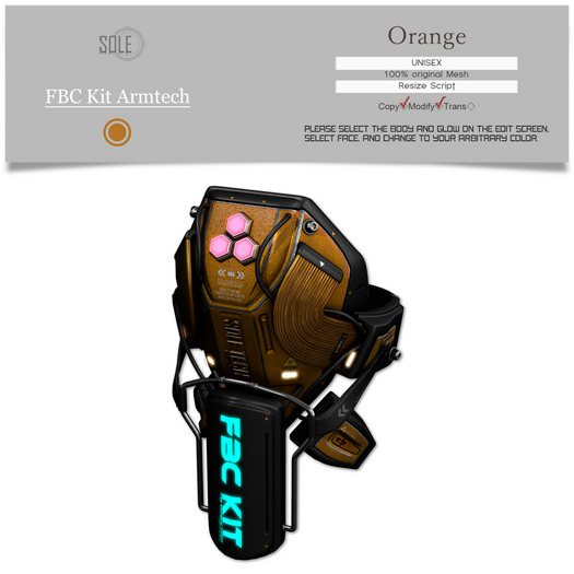 :::SOLE::: FBC Kit Armtech (Orange)