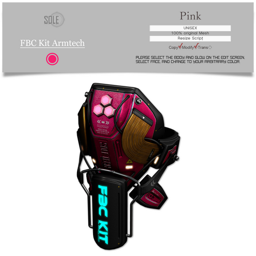 :::SOLE::: FBC Kit Armtech (Pink)