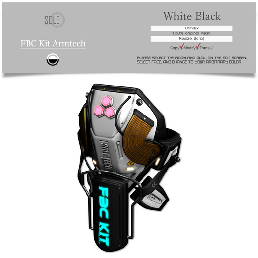 :::SOLE::: FBC Kit Armtech (White Black)
