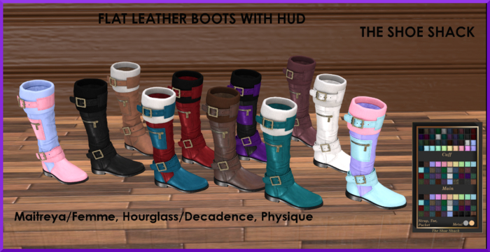 Mizzy Leather Knee High Boots With Hud (Boxed)