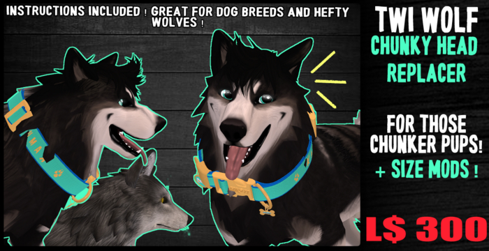 {WD} TWI WOLF CHUNKY HEAD REPLACER / MOD 1.0