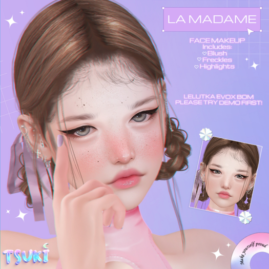 Tsuki. La Madame Makeup BOM (LELUTKA EVOX)