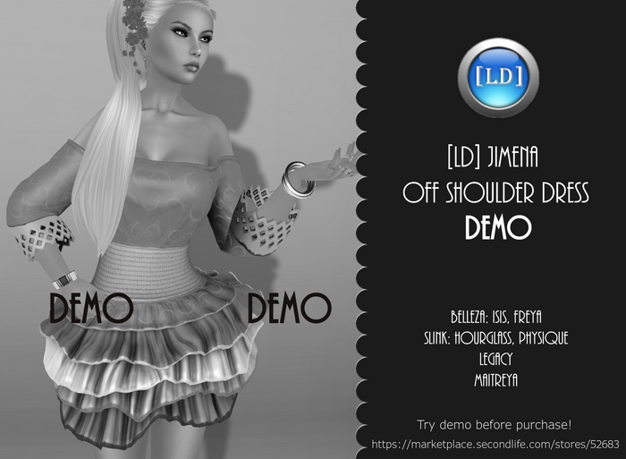 DEMO [LD] Jimena Off Shoulder Dress