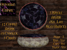 *Ottoman Empire* Leather patchwork Ottoman