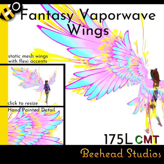 Fantasy Vaporwave Wings