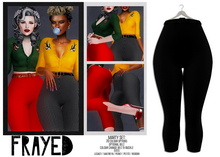 Frayed - Marty Pants - Black