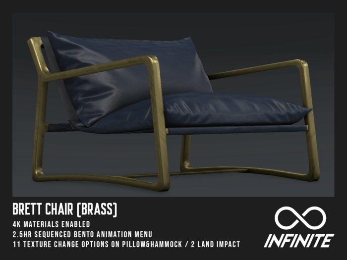 Infinite - Brett Chair (PG) *Brass